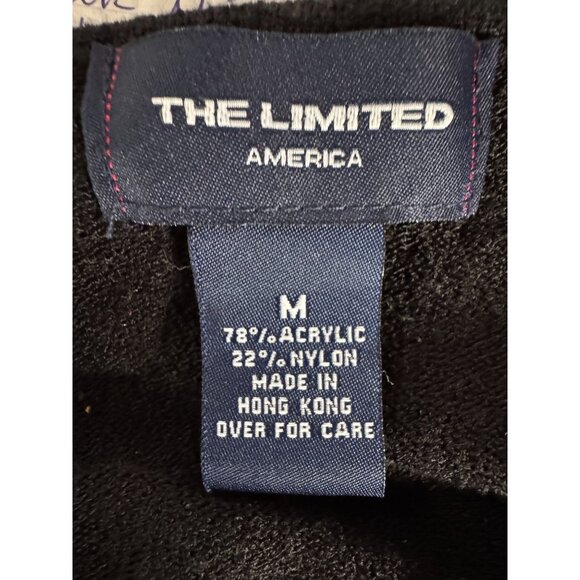 The Limited Black Sleeveless Maxi Dress M Acrylic/Nylon Blend - Picture 6 of 16